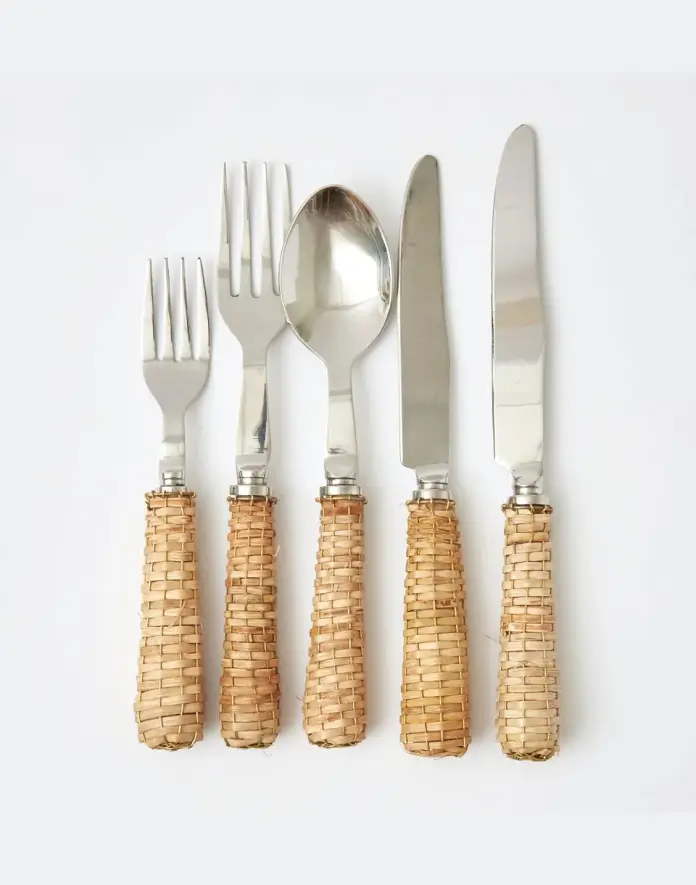 Rattan cutlery